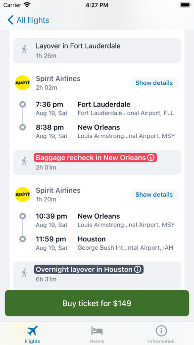 Cheap Flights online Screenshot