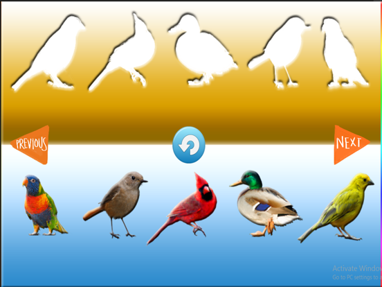 Fun Learning Birds Stencil for Kids iPad screenshot