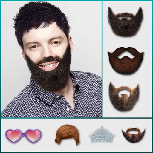 Man Mustache Hair Style Editor icon