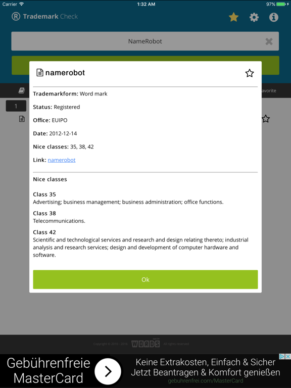 Screenshot #6 pour a! Trademark Search