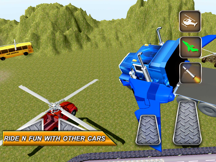 Free Flying Jet Truck Simulator Transformer Car