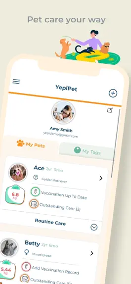 Game screenshot YepiPet: Smart Pet Care hack