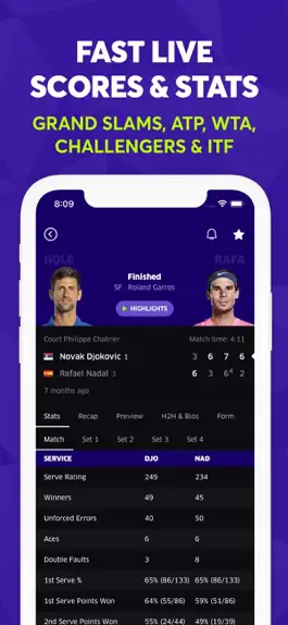 Game screenshot TNNS: Tennis Live Scores mod apk