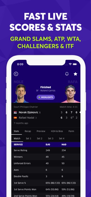 TNNS: Tennis Live Scores su App Store