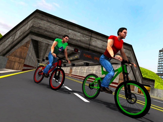 Rooftop BMX Bicycle Stunt Rider - Cycle Simulation iPad screenshot
