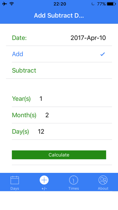 Screenshot #3 pour Day Calculator Elite