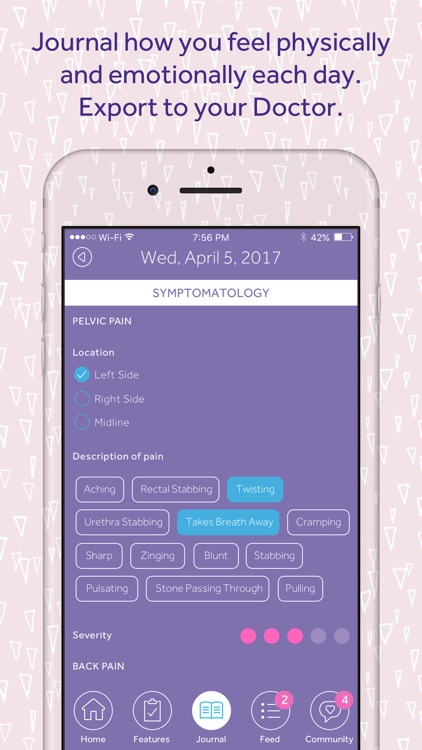 Flutter - Period Tracker and Endometriosis Journal screenshot-3