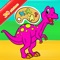Dinosaur Activities:Coloring Markers Learning Game
