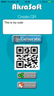 qr code, barcode and bidi reader, qr creator iphone screenshot 3