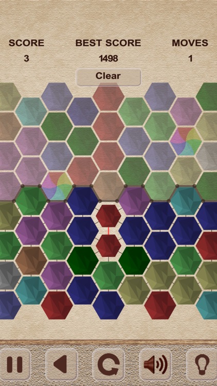 Bubbles Hexagon Puzzle