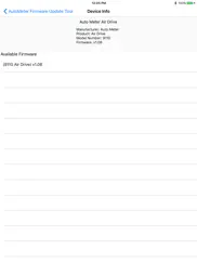 autometer firmware update tool ipad capturas de pantalla 2