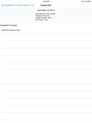 AutoMeter Firmware Update Tool ipad bilder 1