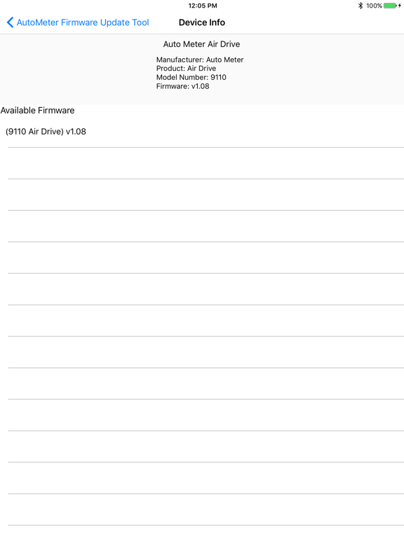 Screenshot #5 pour AutoMeter Firmware Update Tool