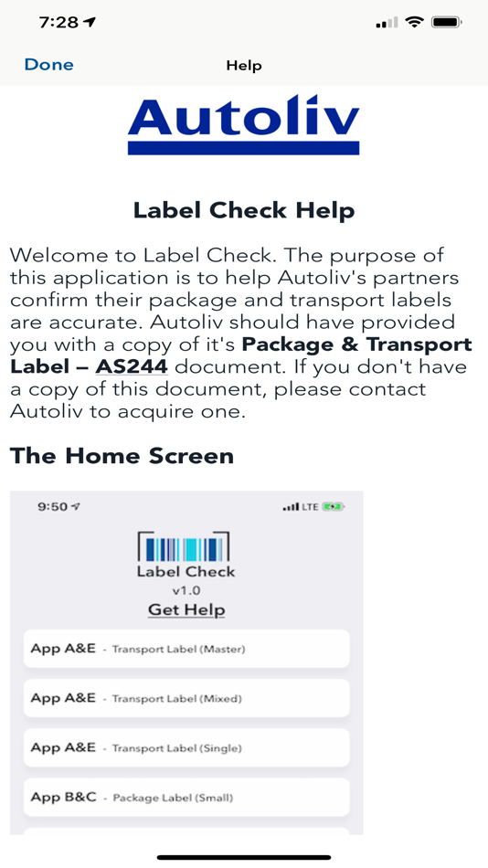 #2. Autoliv LabelCheck (iOS) By: Autoliv