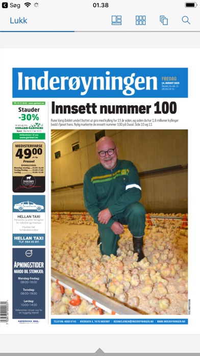 Inderøyningen eAvis Screenshot