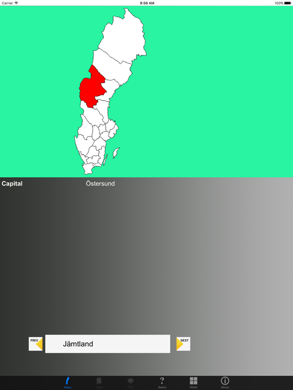 Screenshot #4 pour Sweden County Maps and Capitals