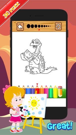 Dinosaur Activities:Coloring Markers Learning Game(圖4)-速報App