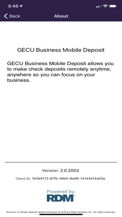 GECU Business Mobile Deposit screenshot 2