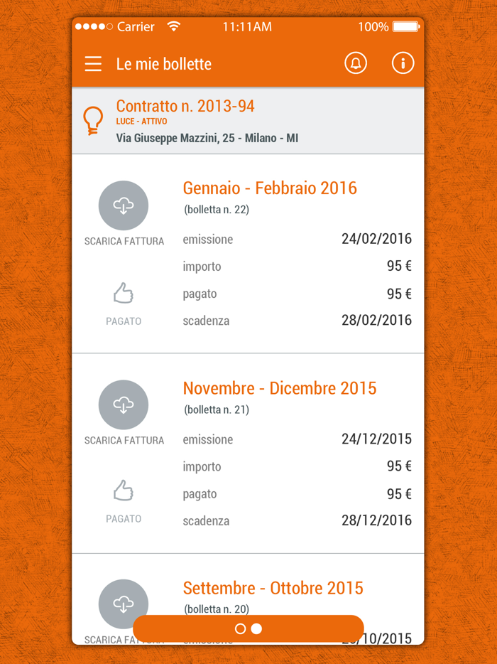 VeritasEnergia App gas e luce