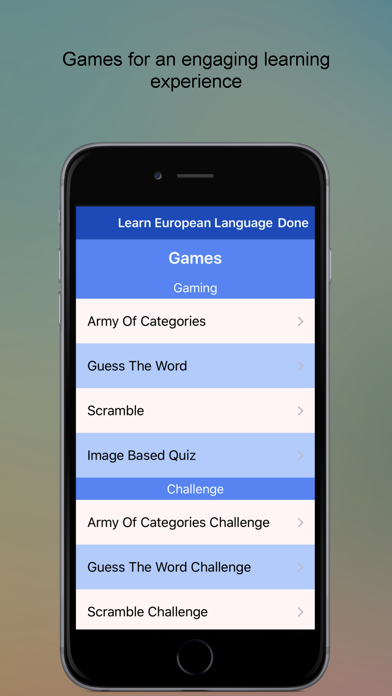 Screenshot #3 pour Learn European Languages SMART Guide