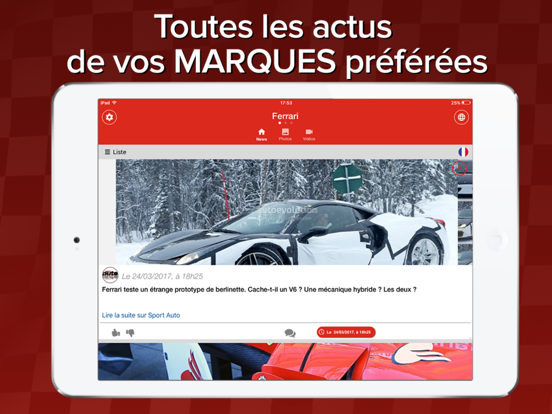 Screenshot #5 pour Motors Addict : actu auto moto & sports meca