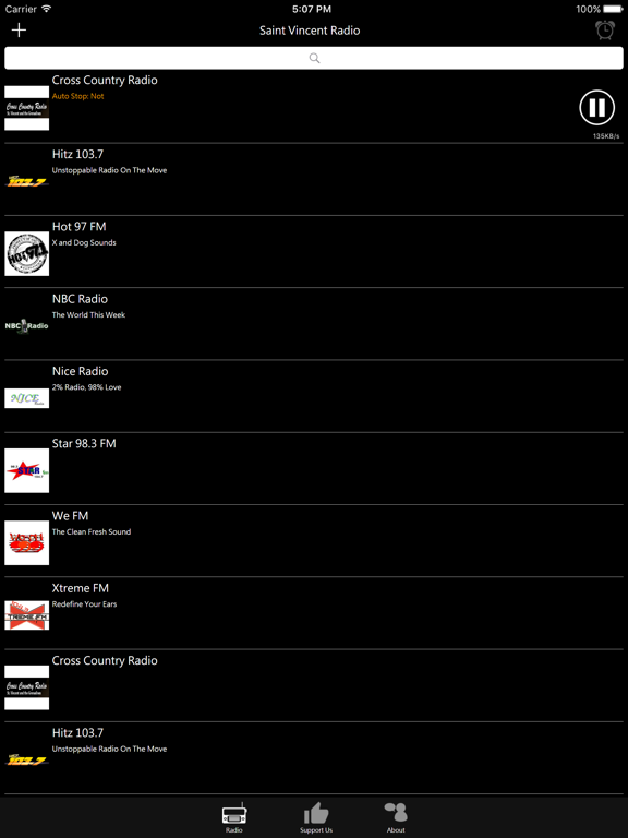 Saint Vincent Radio iPad screenshot 2 - Entertainment app
