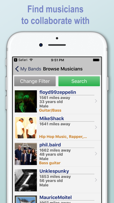 JamCat iPhone screenshot 4 - Music app