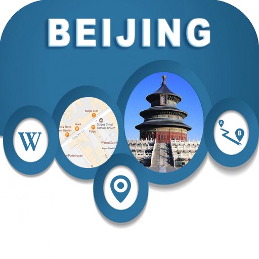 Beijing China Offline Map Navigation GUIDE icon