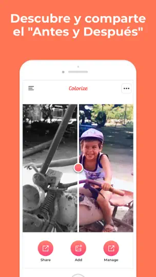 Captura de pantalla de Colorize De Photomyne en iPhone 4