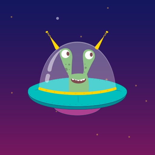 Alien in Space Icon