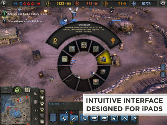 Company of Heroes iPad app afbeelding 6