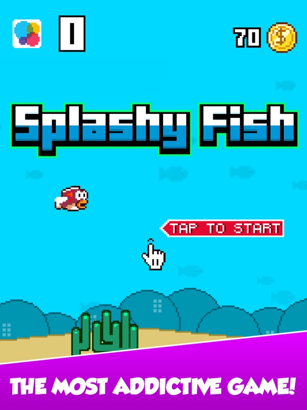 Splashy Fish - Adventure of Flappy Tiny Bird Fish screenshot 7