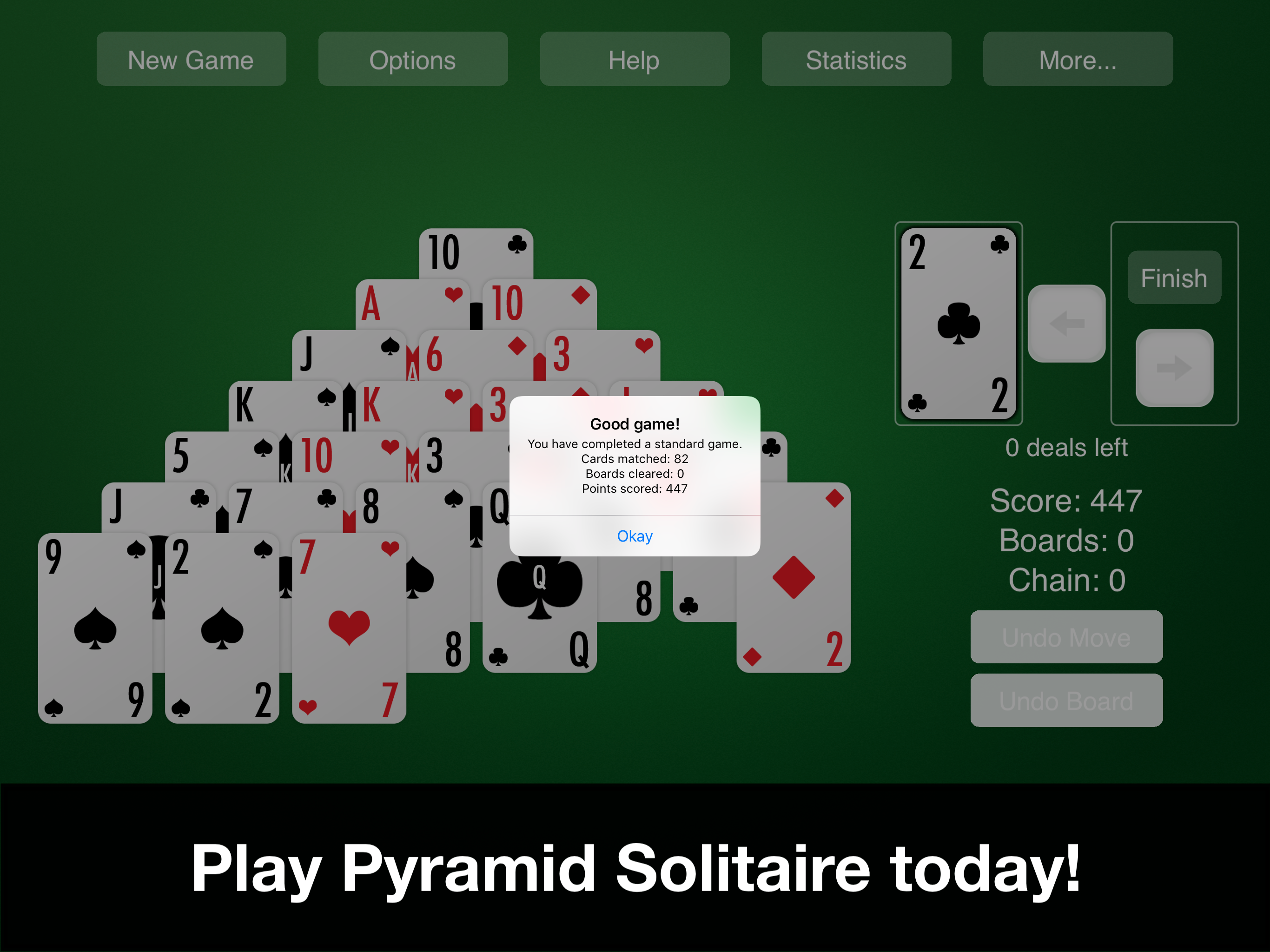Pyramid Solitaire—New Classic screenshot 11
