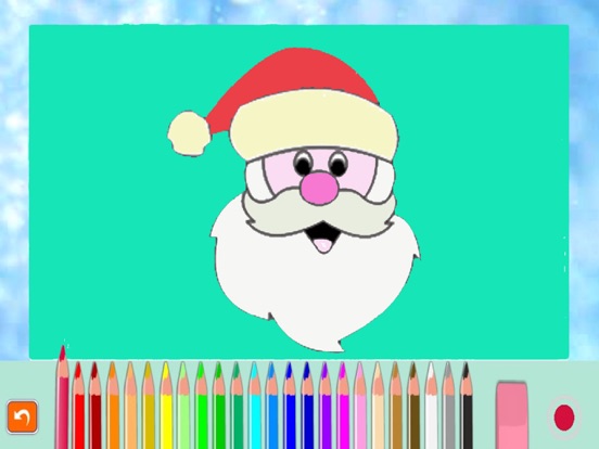 塗り絵の本 サンタクロース クリスマスツリー カートゥーン アプリ 子供向けのおすすめ画像1