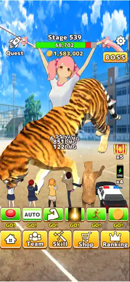 Game screenshot Incremental school tap battle apk