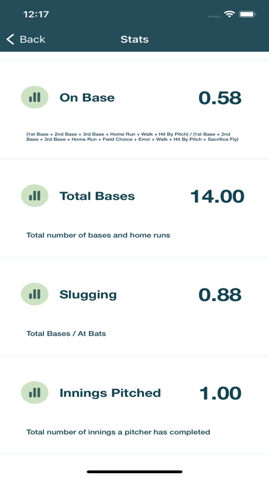 Baseball StatKeeper Screenshot