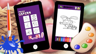 How to cancel & delete Easter Bunny Coloring Pages - Easy Drawings Kid from iphone & ipad 1
