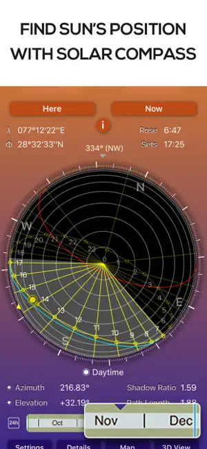 Screenshot 3 Sun Seeker: Surveyor & Tracker iphone