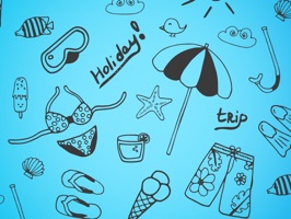 Over 200 doodle stickers to celebrate the warm weather ahead