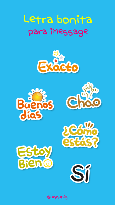 letra bonita para iMessage Screenshot