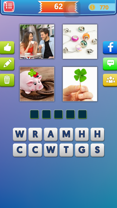 Screenshot #2 pour Pics to Word Puzzle-4 Pics Guess What's the 1 Word