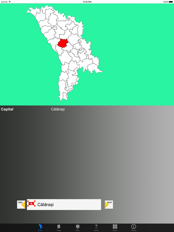 Screenshot #4 pour Moldova District Maps, Flags and Capitals