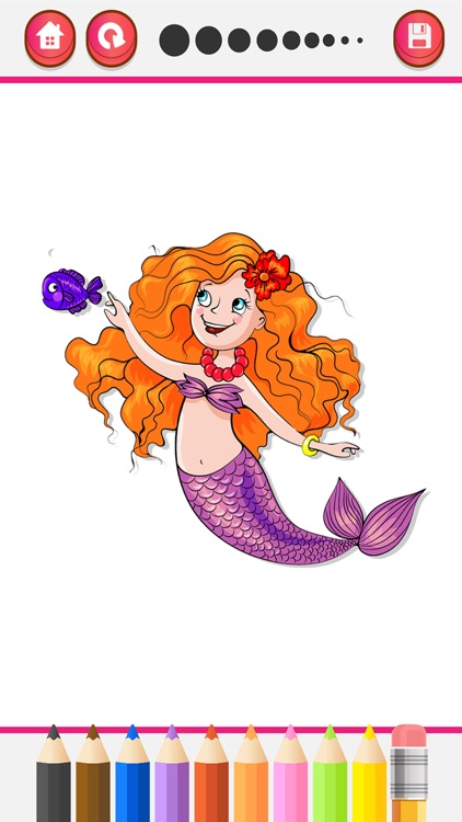 Princess coloring book for kindergarten and family