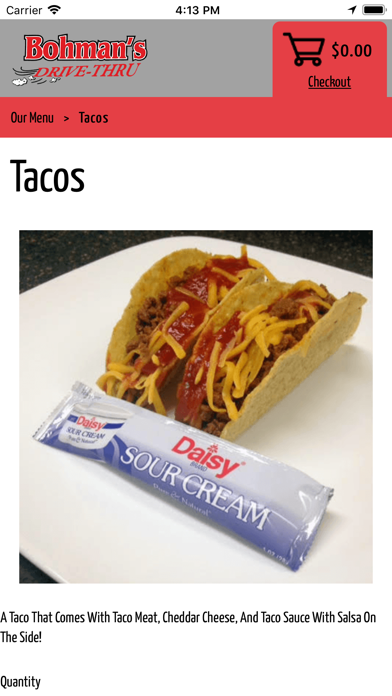 Bohman's Carryout iPhone screenshot 3 - Food & Drink app