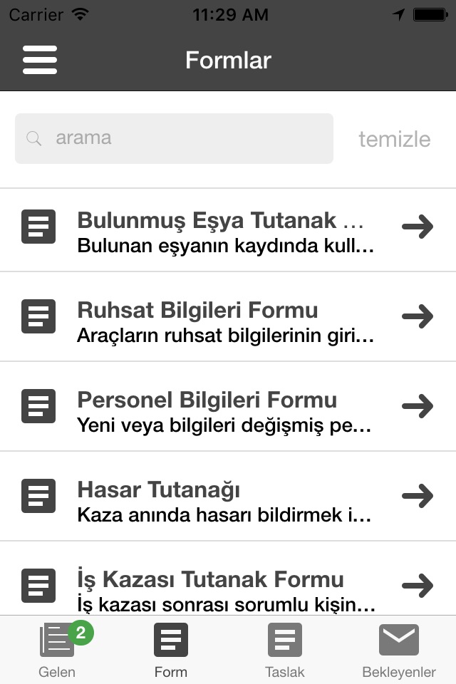 Vodafone Mobil Form screenshot 3