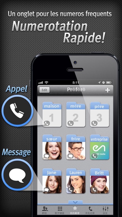 Screenshot #2 pour iGroup Contacts+Speed dial Free