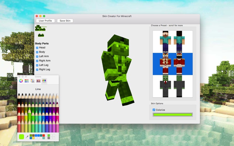 skin creator for minecraft iphone screenshot 3