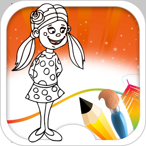Girl Coloring Book iOS App