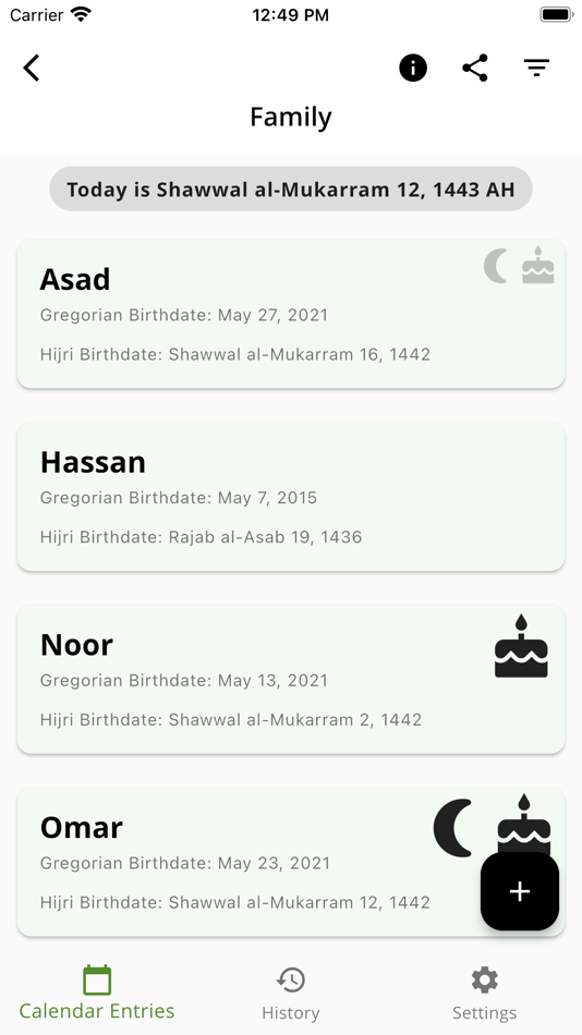 #5. Hijri Calendar App (iOS) 由: Hasnain Baxamoosa