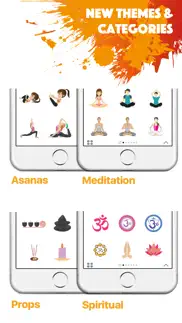 yogamoji - yoga emojis & stickers keyboard iphone screenshot 3